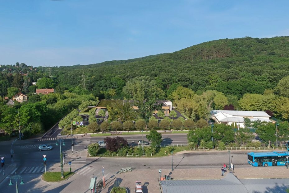 új parkoló a HÜVI-nél